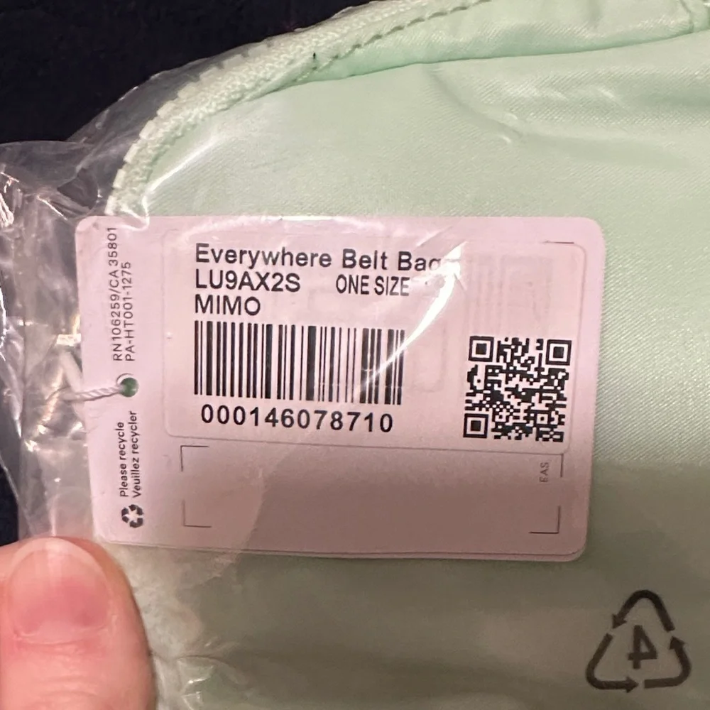Lululemon Athletica Mint Green Crossbody Bag - Picture 2 of 3
